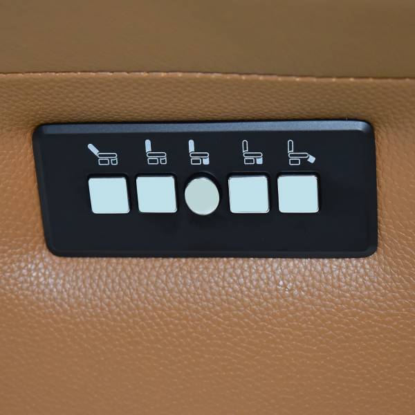 Relaxsessel MELVION Lederfaserstoff Lenio: Braun