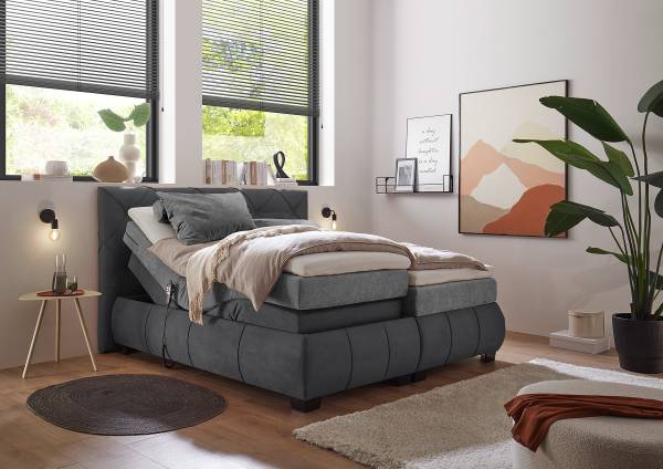 Boxspring Gremet antracietkleurig