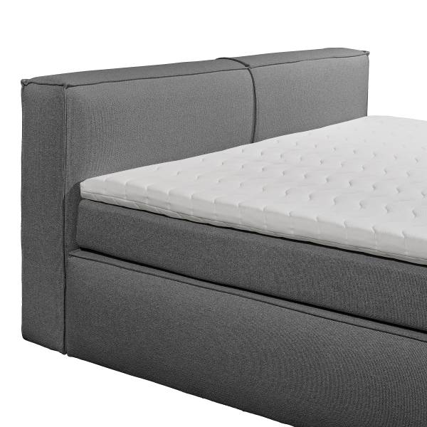 Lit boxspring Payahe Tissu Bouclé Piana: Gris foncé - 240 x 200cm