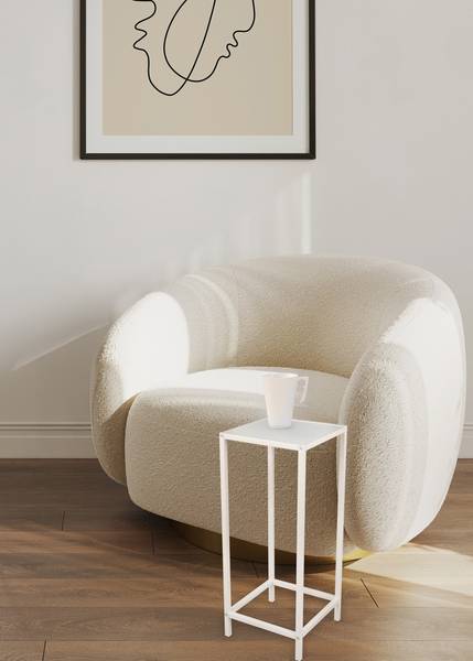 Table d’appoint Jumeni sable - Hauteur : 60 cm