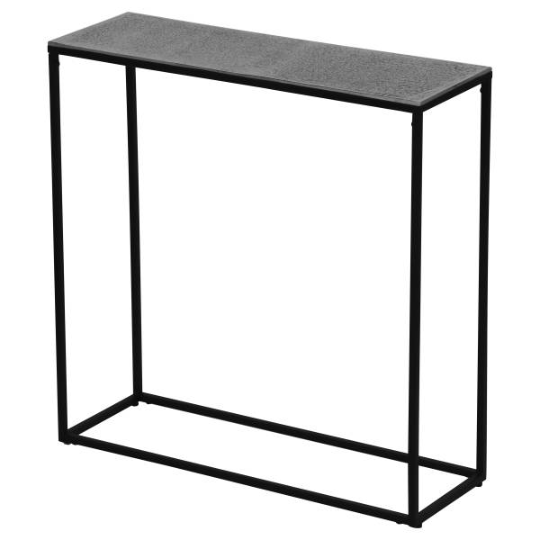 Konsolentisch Masaza Marmor Grau Dekor / Schwarz