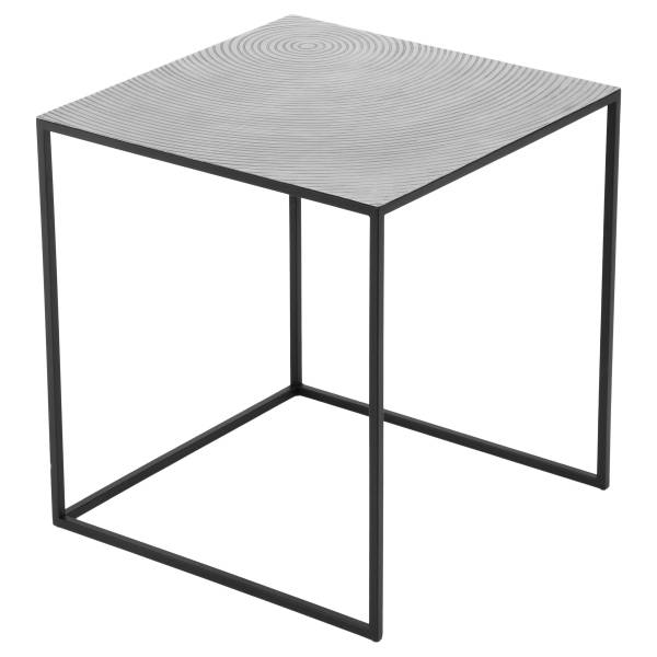 Tables d’appoint Galusu lot de 2 argenté / noir