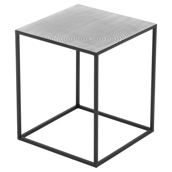 Tables d’appoint Galusu lot de 2 argenté / noir