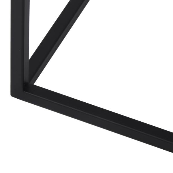 Tables d’appoint Galusu lot de 2 argenté / noir