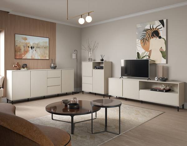 Sideboard Jitang Kaschmir - Breite: 213 cm