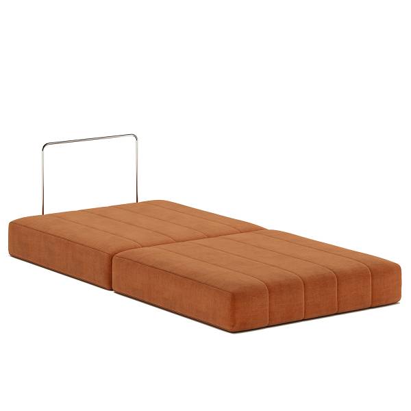 Modul-Sessel CozyPad Webstoff Esina: Rostorange