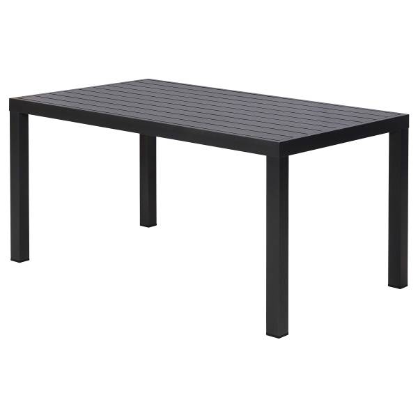 Gartenesstisch Turby Aluminium - Schwarz