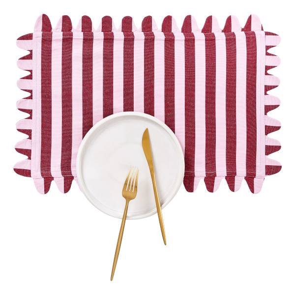 Tischset VEGAS STRIP Baumwolle - Rosa