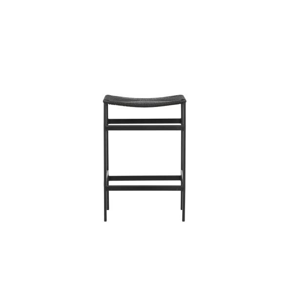 Barhocker Fukha 2er-Set Schwarz