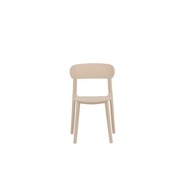 Esszimmerstuhl Hiuch 2er-Set Beige - Polypropylen - 50 x 79 x 52 cm