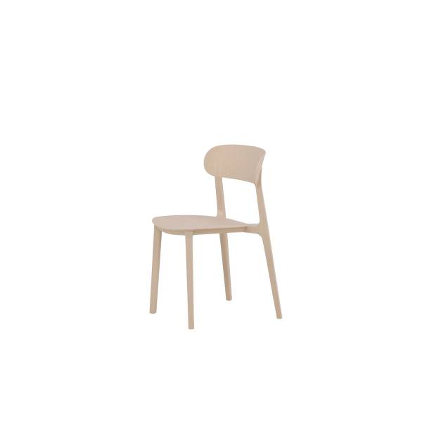 Esszimmerstuhl Hiuch 2er-Set Beige - Polypropylen - 50 x 79 x 52 cm