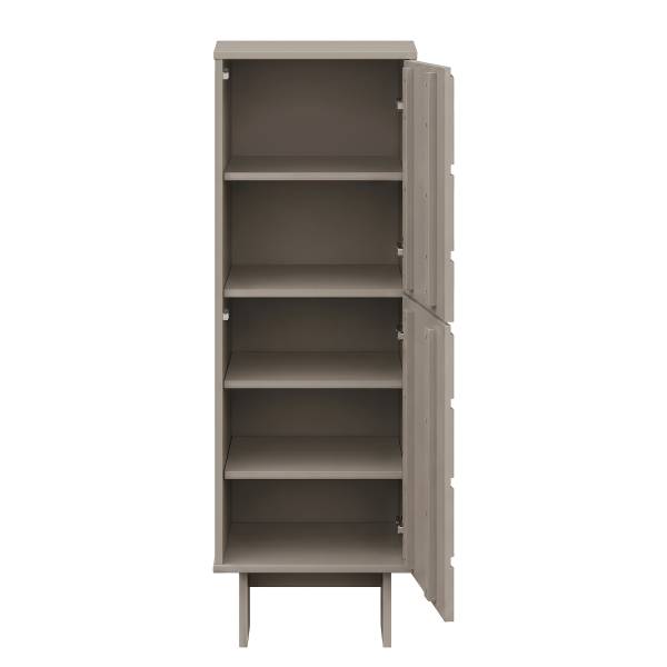 Massiver Midischrank VAROO Taupe