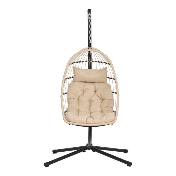 Poltrona sospesa Cisuuk Rattan sintetico / tessuto - beige