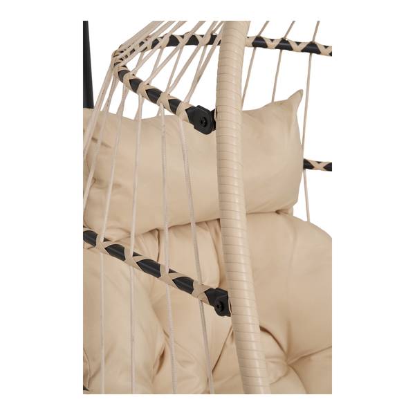 Poltrona sospesa Cisuuk Rattan sintetico / tessuto - beige