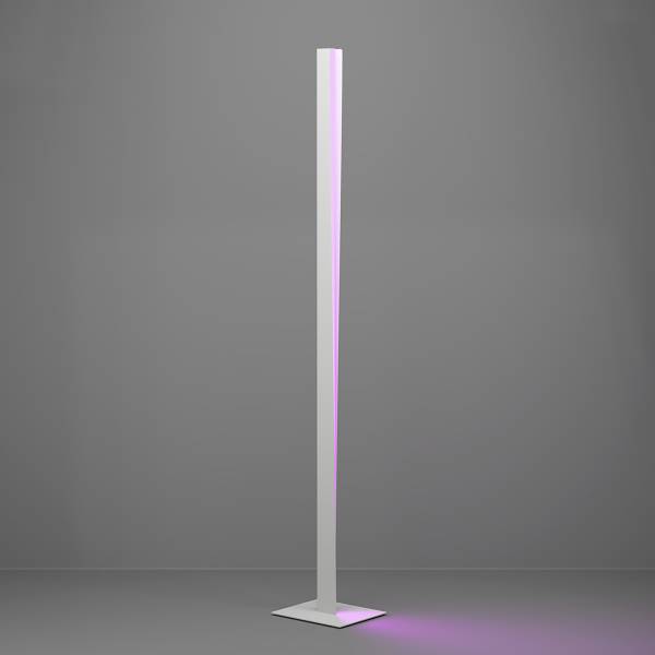 LED-vloerlamp Bolognano-Z staal - grijs/wit