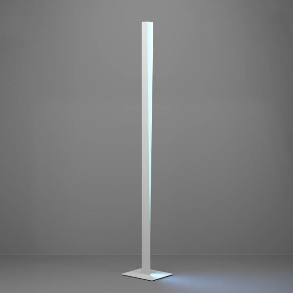 LED-vloerlamp Bolognano-Z staal - grijs/wit
