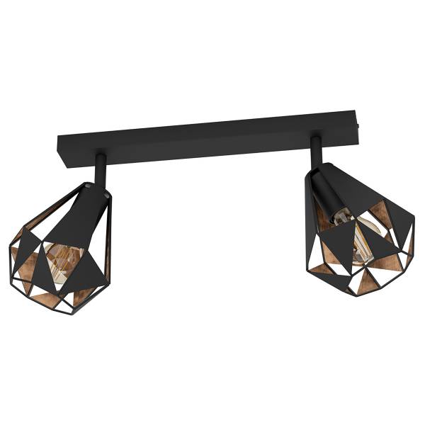 Lampada da soffitto Carlton 7 Acciaio - nero / Rame - 2 punto luce