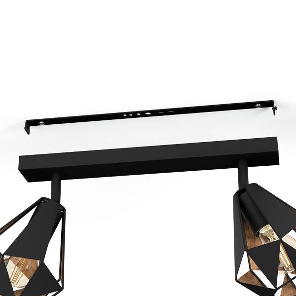 Lampada da soffitto Carlton 7 Acciaio - nero / Rame - 2 punto luce