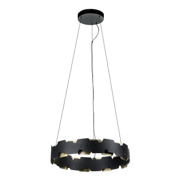 LED-Pendelleuchte Altagracia Stahl - Schwarz / Gold