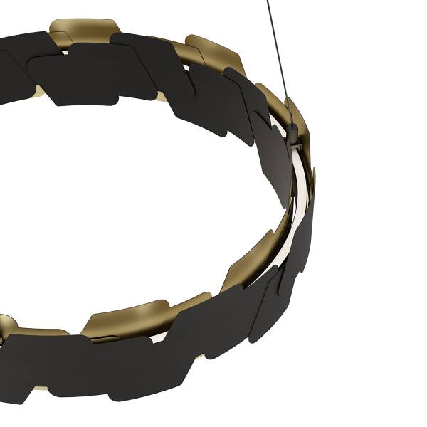 LED-Pendelleuchte Altagracia Stahl - Schwarz / Gold