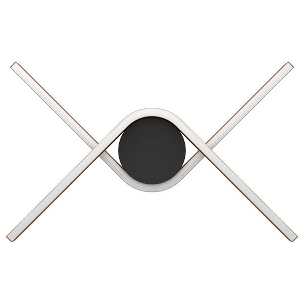Lampada da soffitto LED Folcino-Z Alluminio / Acciaio - Bronzo - 2 punti luce