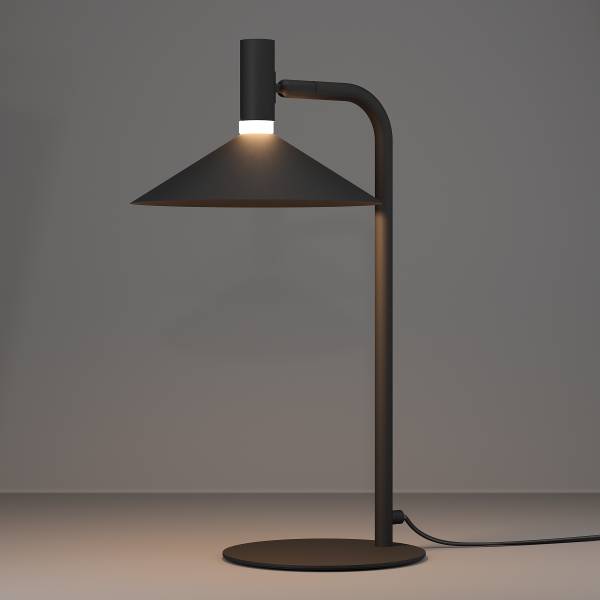 Lampada da tavolo LED Conomavilla-Z Acciaio - Nero - 1 punt luce