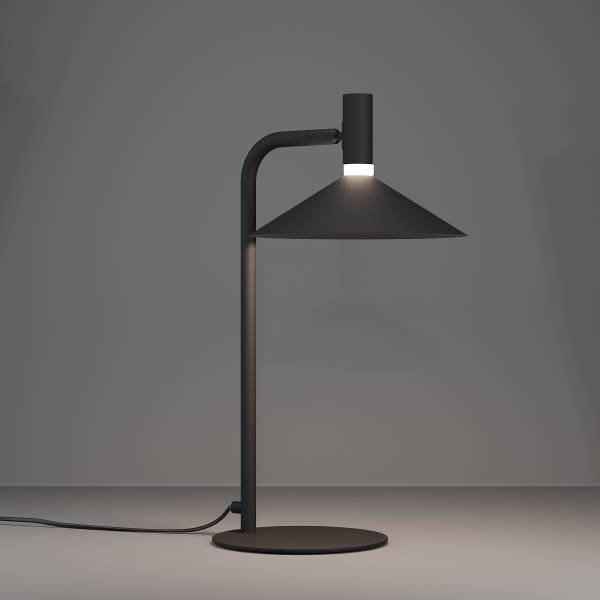 Lampada da tavolo LED Conomavilla-Z Acciaio - Nero - 1 punt luce