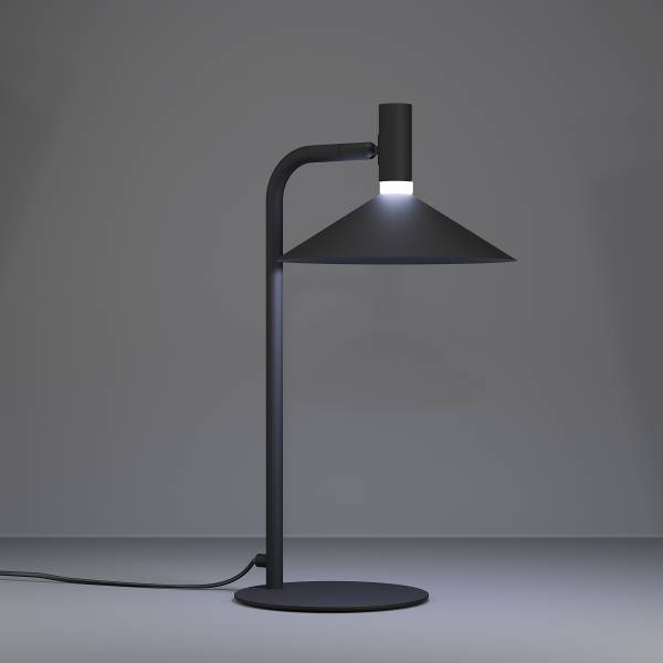 Lampada da tavolo LED Conomavilla-Z Acciaio - Nero - 1 punt luce