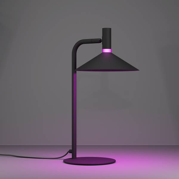 Lampada da tavolo LED Conomavilla-Z Acciaio - Nero - 1 punt luce
