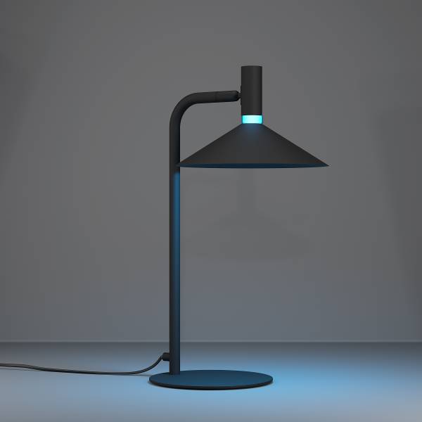 Lampada da tavolo LED Conomavilla-Z Acciaio - Nero - 1 punt luce