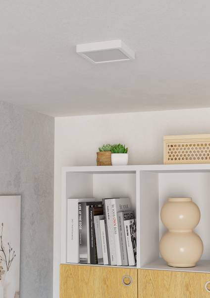 Lampada da soffitto LED Fueva 6 Materiale plastico - 1 punto luce - Bianco - 15 x 15 cm