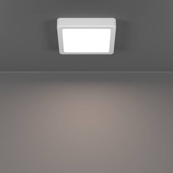 Lampada da soffitto LED Fueva 6 Materiale plastico - 1 punto luce - Bianco - 15 x 15 cm