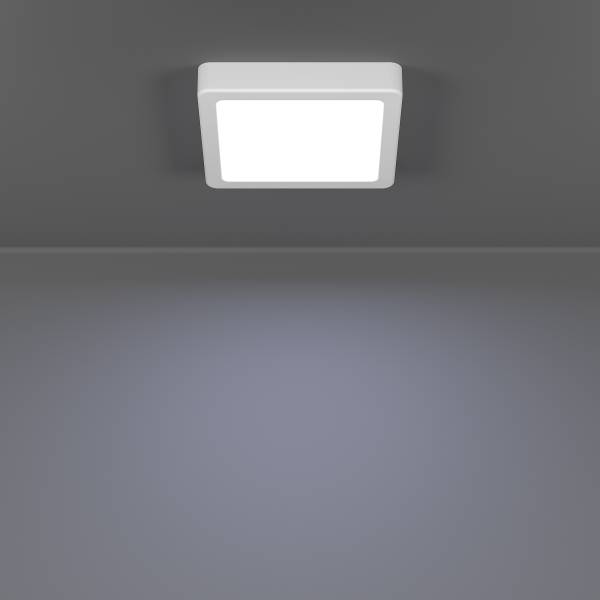 Lampada da soffitto LED Fueva 6 Materiale plastico - 1 punto luce - Bianco - 15 x 15 cm