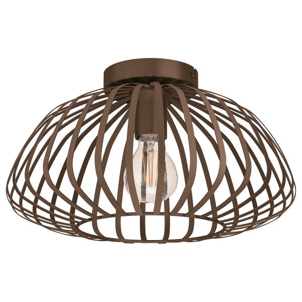 Plafondlamp Espinal staal - bronskleurig - 1-lichts