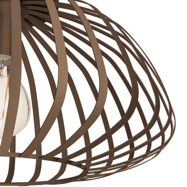 Plafondlamp Espinal staal - bronskleurig - 1-lichts