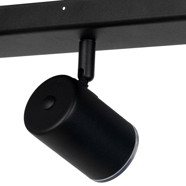 Lampada da soffitto Consuma 1 Acciaio - 3 punto luce - Nero