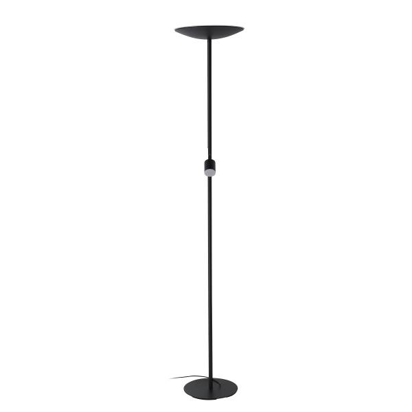 Lampadaire LED Conivarino Acier - 2 ampoules - Noir