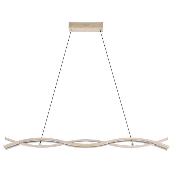 Lampada a sospensione LED Lasana 4 Alluminio / Acciaio - HellMarrone / Bianco - 3 punti luce