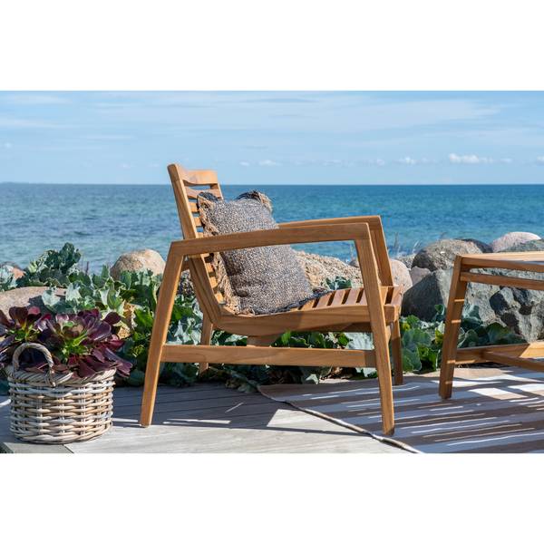 Massives Loungeset Merouj 4-teilig Teak massiv