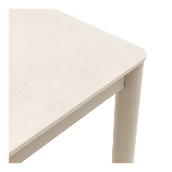 Gartentisch Orrama Keramik / Aluminium - Beige - Breite: 200 cm