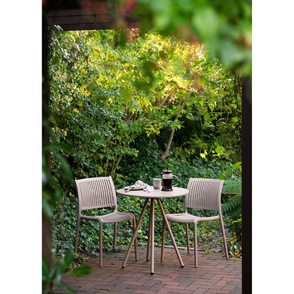 Tavolo da giardino Yopito Acciaio - beige