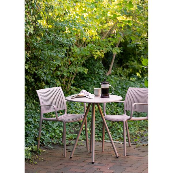 Tavolo da giardino Yopito Acciaio - beige