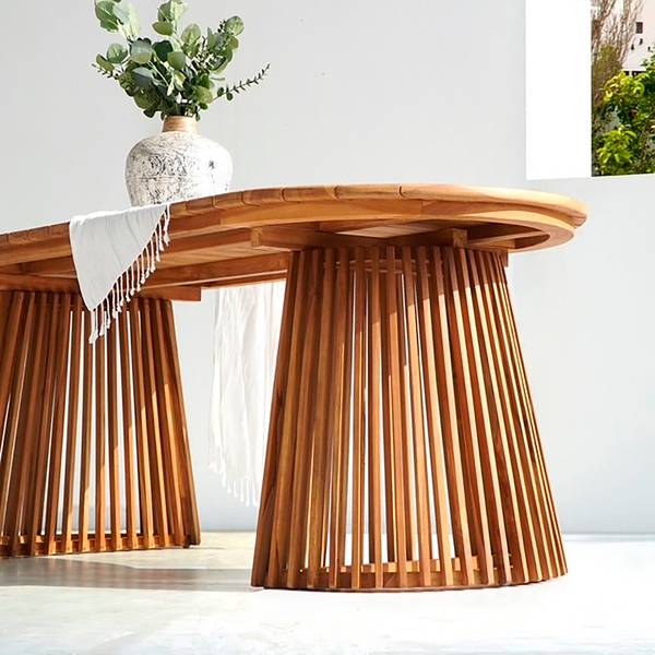 Tavolo da esterno legno massello Moroa Legno massello di teak