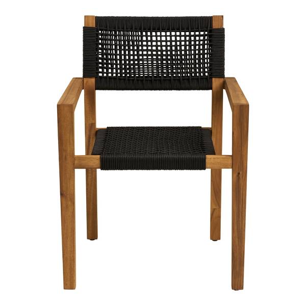 Lot de 2 chaises de jardin Dungin Acacia massif