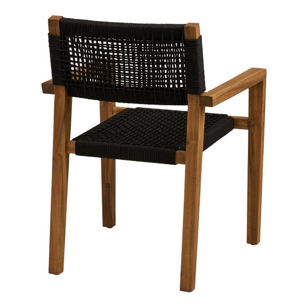 Lot de 2 chaises de jardin Dungin Acacia massif