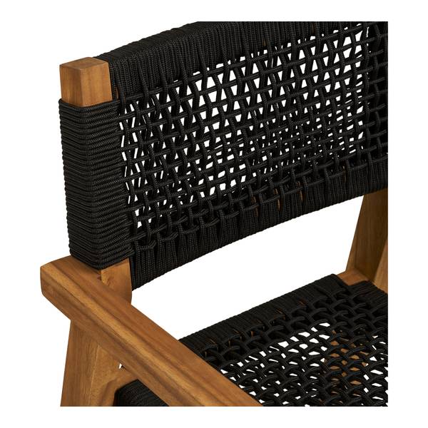 Lot de 2 chaises de jardin Dungin Acacia massif