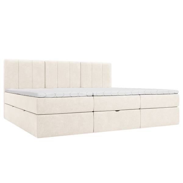 Boxspringbett Kerver Typ B Microfaser Wiam: Cremeweiß