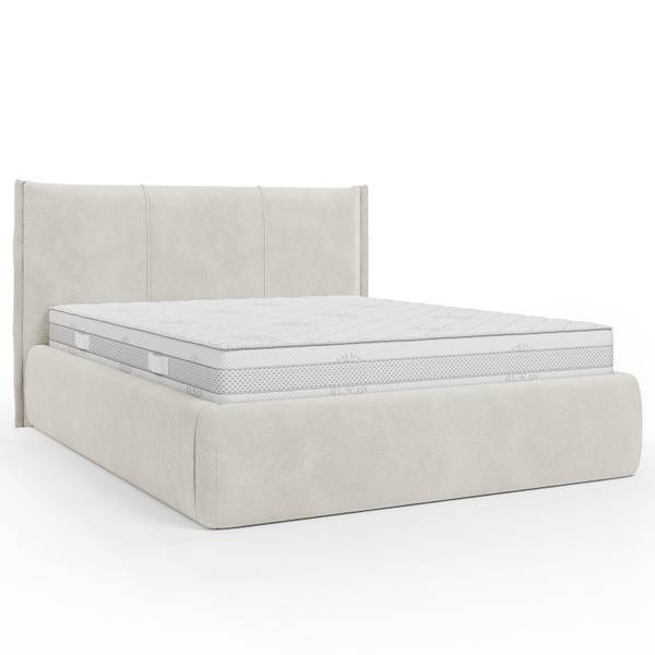 Polsterbett Didem Chenille Vinca: Beige - 180 x 200cm