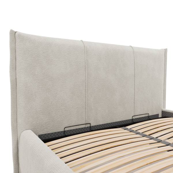 Polsterbett Didem Chenille Vinca: Beige - 180 x 200cm