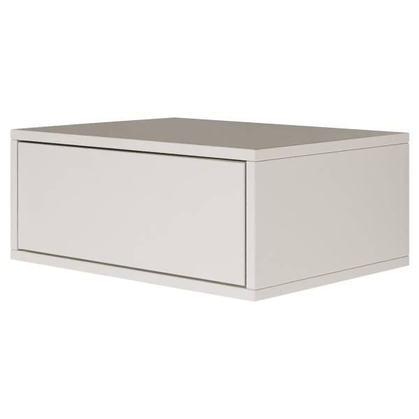 Table de chevet suspendue Framme Blanc - Hauteur : 20 cm